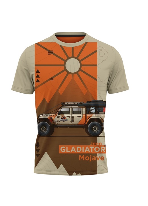 Férfi póló Jeep 118.24, rövid ujjú, több színű