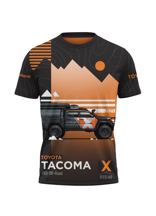 Férfi póló Toyota Tacoma 118.26, rövid ujjú, többszínű