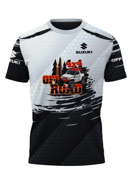 Férfi póló Suzuki Off Road 118.29, rövid ujjú, többszínű