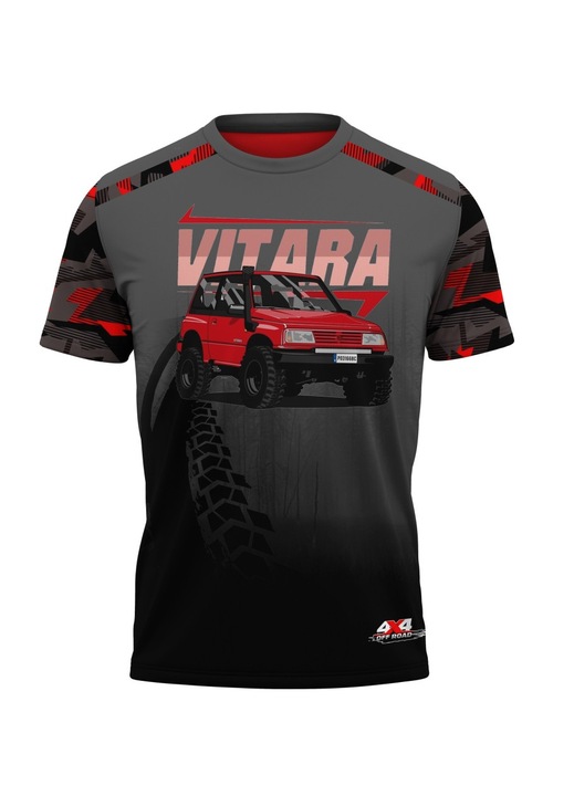 Férfi póló Jeep Suzuki Vitara 118.36, rövid ujjú, többszínű