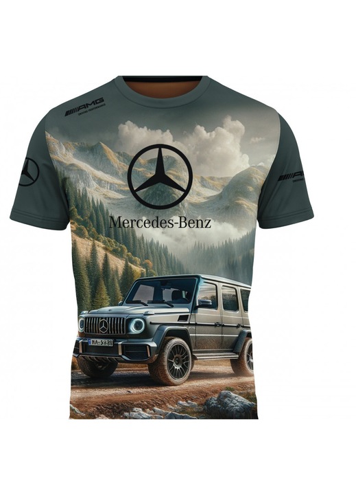 Férfi póló Mercedes-Benz G-osztály 118.44, rövid ujjú, többszínű