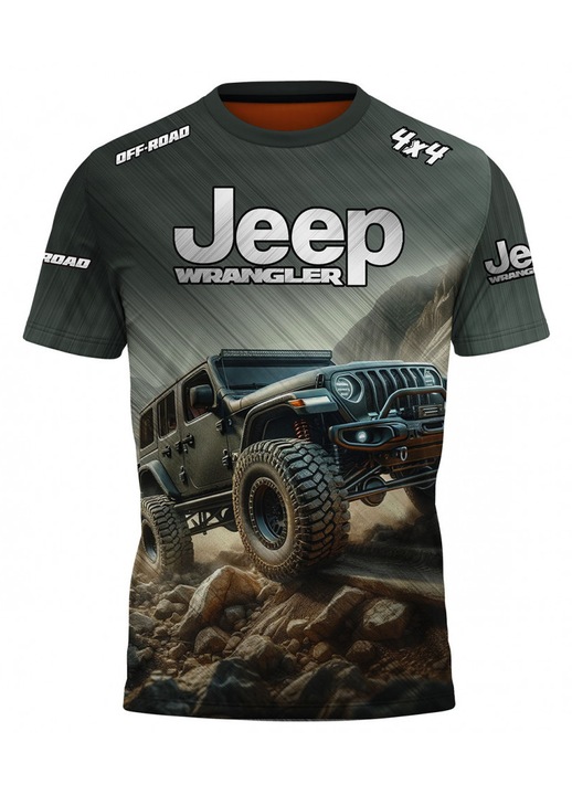 Férfi póló Jeep Wrangler 118.57, rövid ujjú, többszínű