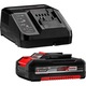 Masina de Gaurit Einhell TP-CD 18/60 cu Baterie si Incarcator, Rosu-Negru