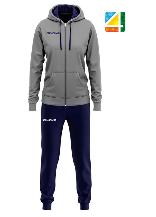 Trening Givova Donna, gri/bleumarin, XS