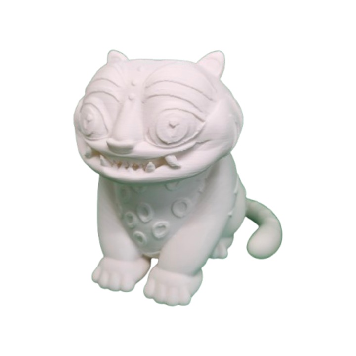Derpy Tigris Figura – K-Pop Démonvadászok, 10,2 cm, biológiailag lebomló PLA, festéshez és gyűjtéshez