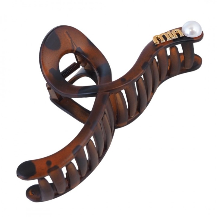 Щипка за коса за жени, Карла, Мансарай, кафява, Един размер