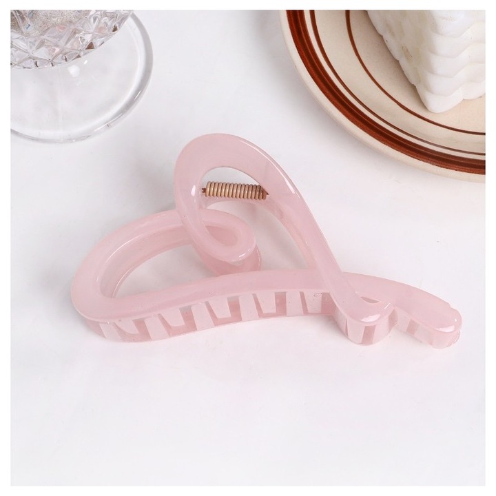 Дамска щипка за коса, Carla, Adamou, розова, Един размер INTL