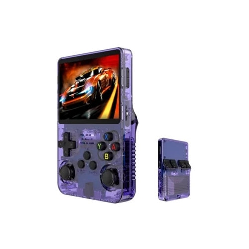 Consola de jocuri portabila R36 Ultra 128GB, 22,308 jocuri, mov