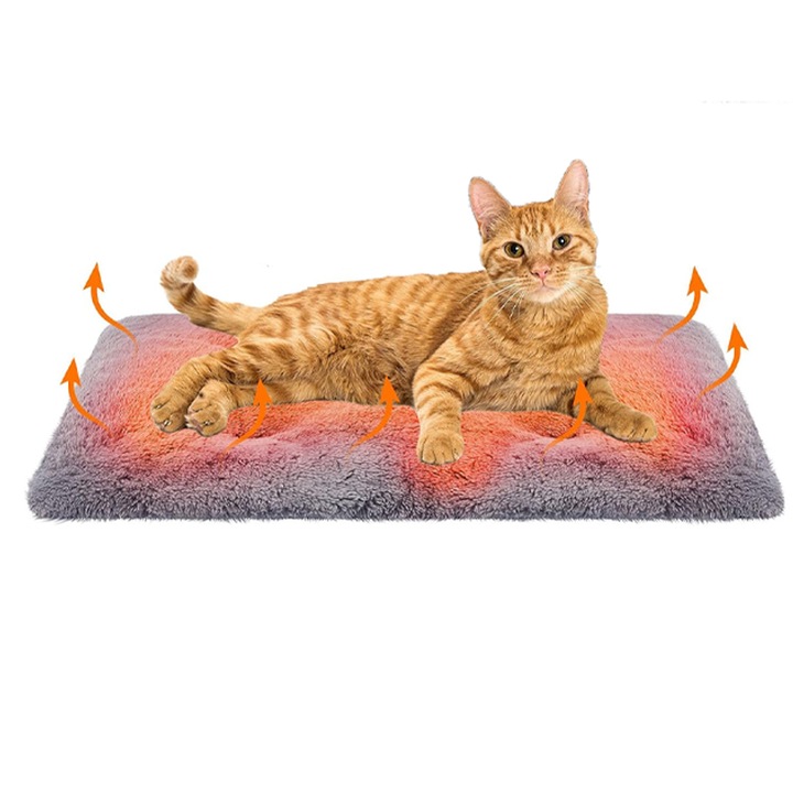 Комплект от 4 самозатоплящи се възглавници за домашни любимци, Omelivon, Миещи се, удобни