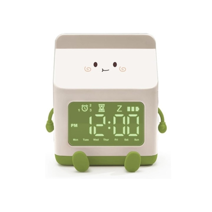 Gyermek ébresztőóra, Mdug, zöld, szundi funkció