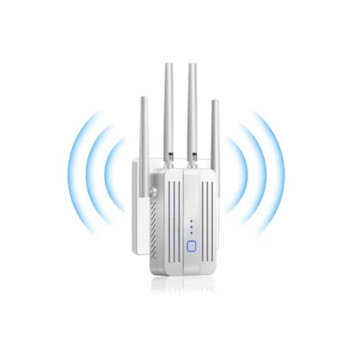 Extensor Wifi pentru Acasa, Repeater Internet, Acoperire 9,995 sqft, 45+ Dispozitive