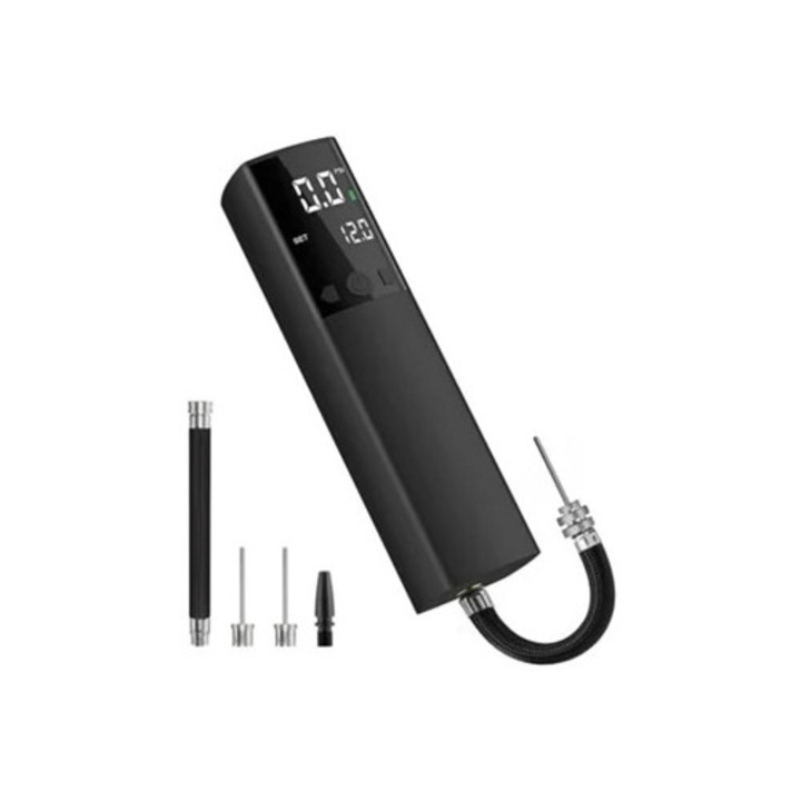 Újratölthető elektromos léggömbpumpa, fekete