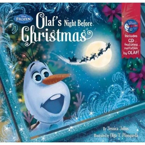 Frozen Olaf's Night Before Christmas Book & CD, Disney Book Group (Author)