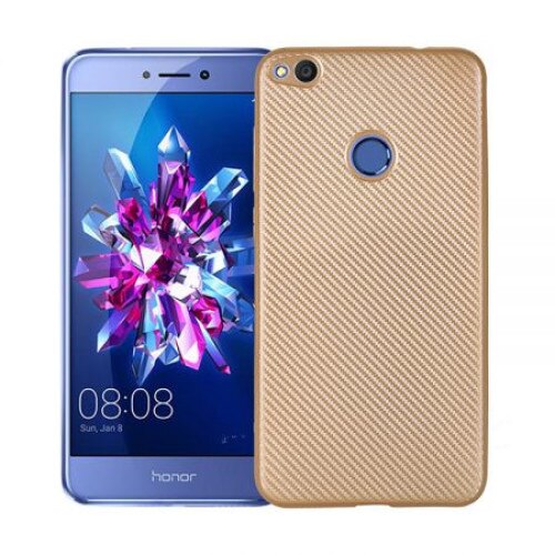 Husa Huawei P9 Plus i-Zore Carbon Fiber Auriu/Gold