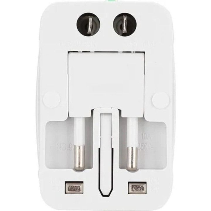 Adaptor de calatorie universal, priza internationala, 4 tipuri de plug, All-in-One