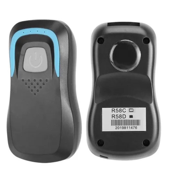 Cititor de carduri wireless GOTOTOP cu scanner de coduri Bluetooth, 5 carduri, 125Khz, negru