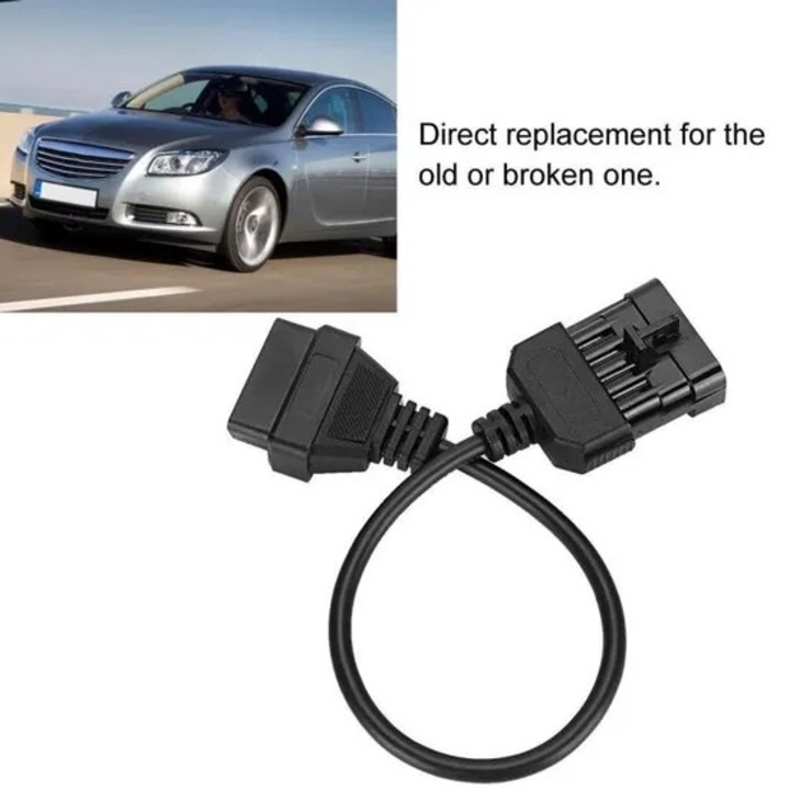 OBD2 diagnosztikai adapter 10 tűsről 16 tűsre Opelhez