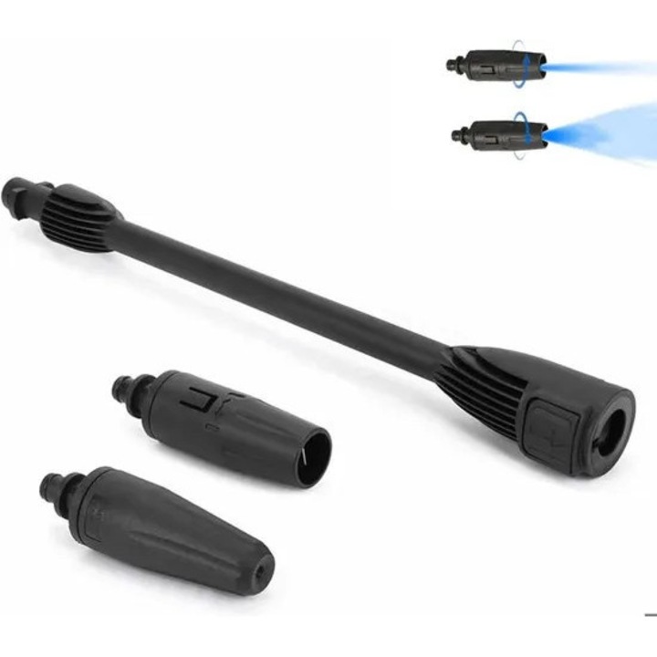 Lance pentru aparat de spalat cu presiune, duza ajustabila, set