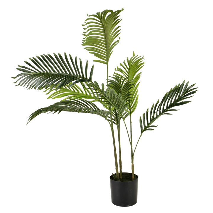 Palma artificiala, Viridis, 100cm, 13x13cm, material plastic