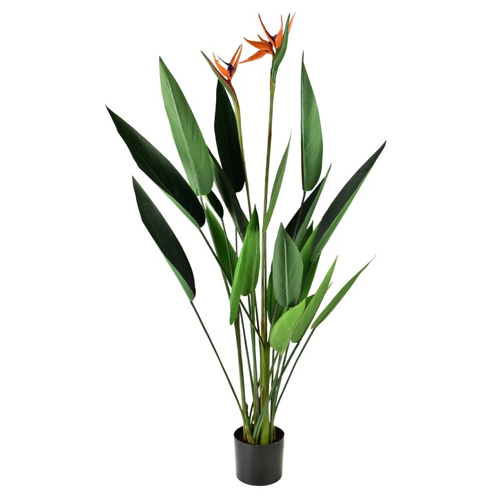 Planta artificiala, Mondex, sterlicia regala, 135cm, multicolor, set