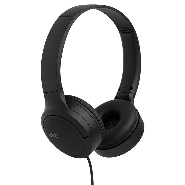 Casti JVC HA-S33UC-B-U, Cu fir, On-Ear, Microfon, USB-C, negru