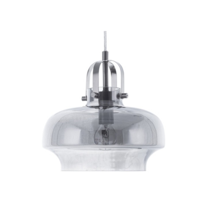 Plafoniera din sticla gri