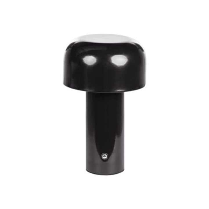 Veioza Beliani Besos, metal negru, 12x12x21cm