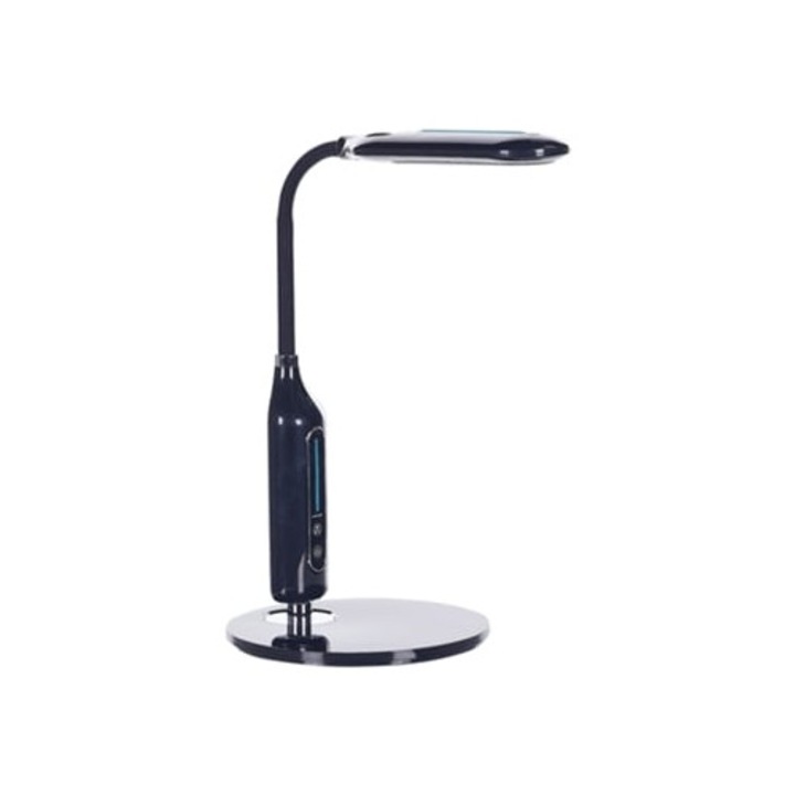 Veioza Cygnus, material sintetic, neagra, 21x18x38cm