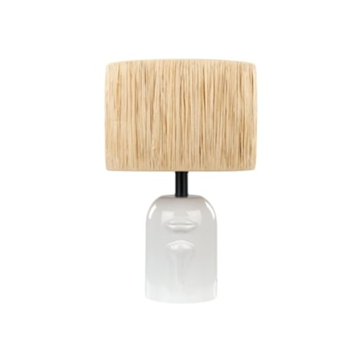 Veioza ceramica BELIANI Jubones alb 29x29x46 cm