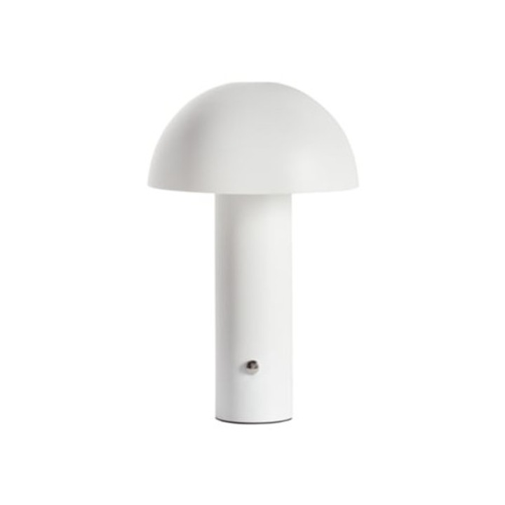 Veioza LED wireless, alb, 14x14x25cm