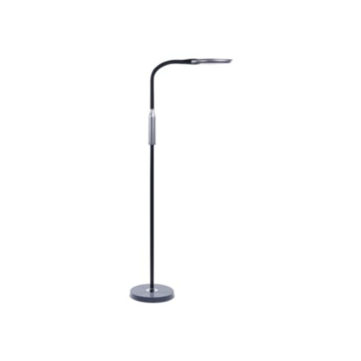 Lampadar Cassiopeia, material sintetic, negru, 42x27x148cm
