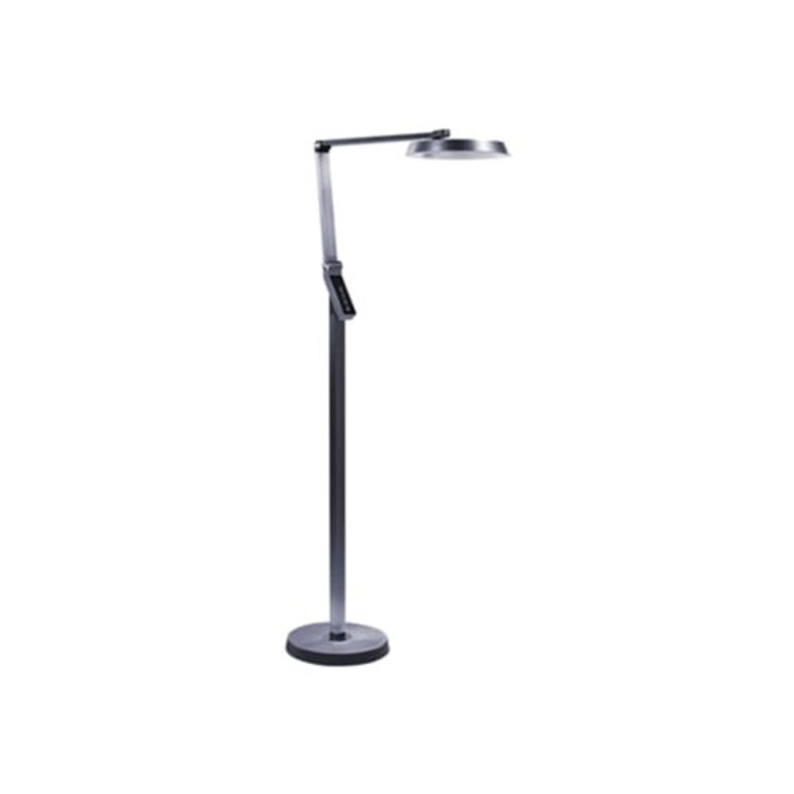 Lampadar Carina, material sintetic gri, 63x27x170cm