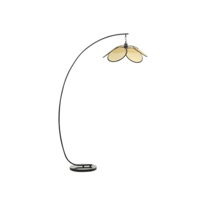 Lampadar Beliani Merrica, fier negru, 120x60x170cm