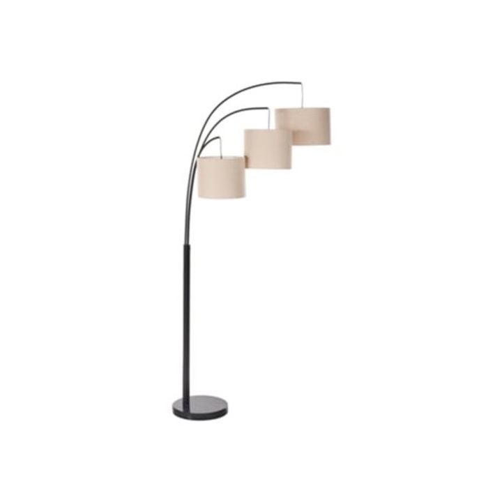 Lampadar Caroni, crem, 70x70x178cm