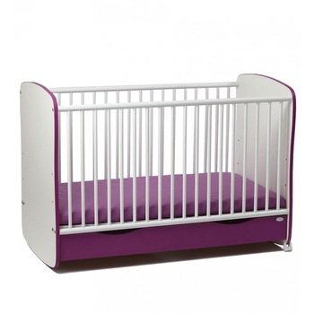 Patut lemn bebelusi, copii Mov Razvan cu leganare 120x60 cm Patut lemn bebelusi, copii Mov Razvan cu leganare 120x60 cm