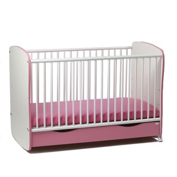 Patut lemn Pink Ravan cu leganare 120x60 cm Patut lemn Pink Ravan cu leganare 120x60 cm