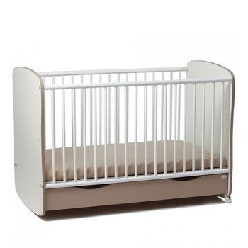 Patut din lemn bebelusi, copii Razvan cu leganare 120x60 cm Capuccino Patut din lemn bebelusi, copii Razvan cu leganare 120x60 cm Capuccino