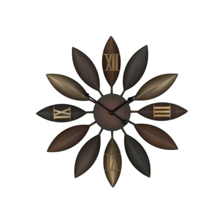 Dekoratív óra, Beinwil, barna színű, 55x6x55cm