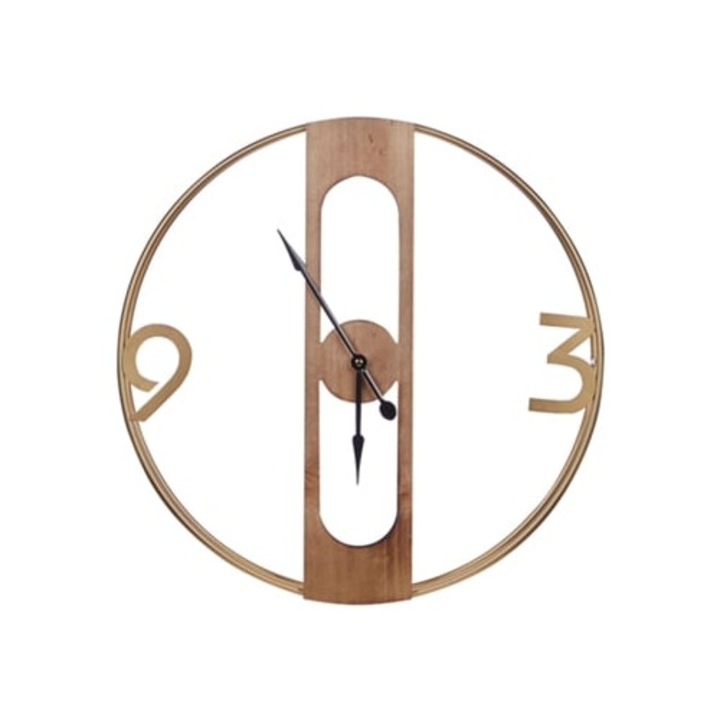 Mulhouse dekoratív óra, világosbarna, 50x2x50cm