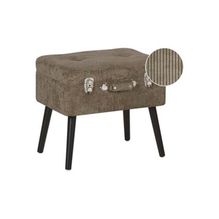 Noptiera Mallard, brown corduroy, 52x36x46cm