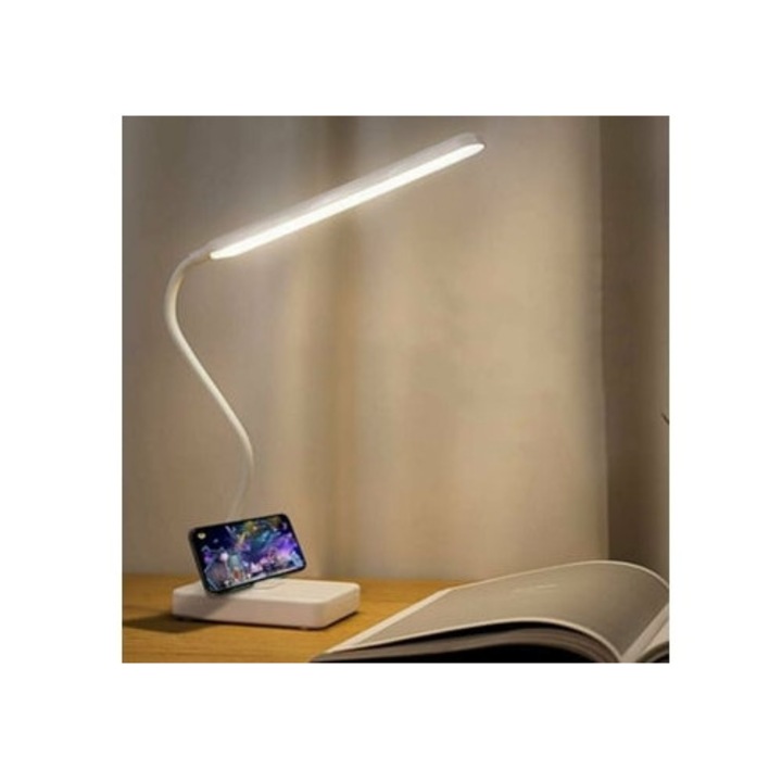 Veioza cu incarcare USB, 3 moduri de culoare, dimabil tactil, pentru birou si studiu acasa