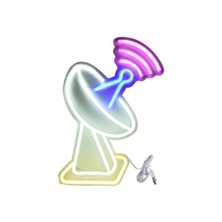 Lumina Neon USB in Forma de Turn de Semnal, PVC, Consum Energetic Scazut