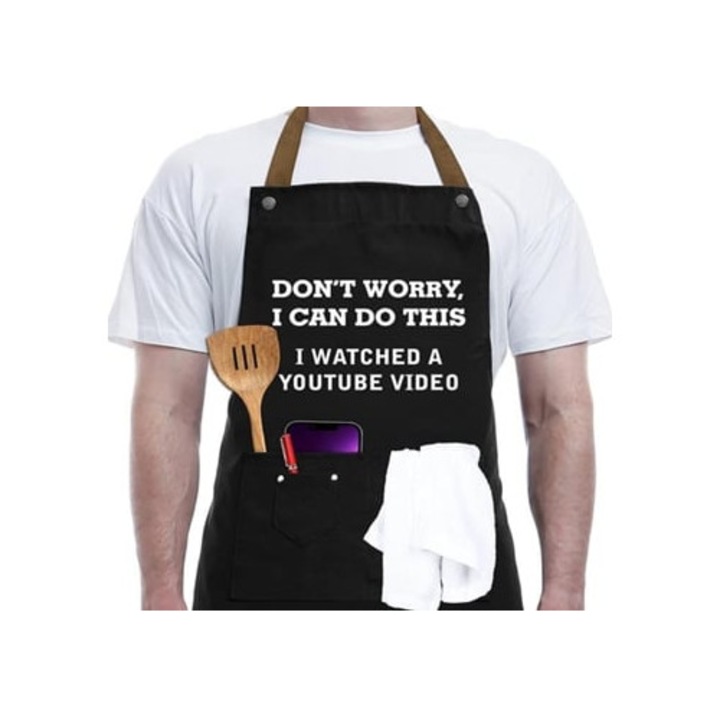 Sorturi bucatarie si gratar, sort amuzant cu buzunare pentru unelte, impermeabil, curea ajustabila,