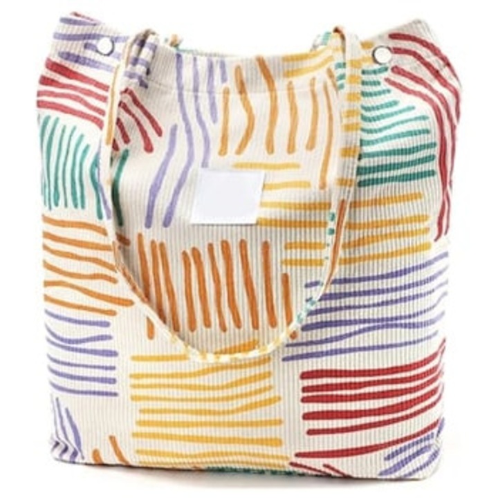 Дамска чанта за рамо, елегантен дизайн, переща се текстура, 37x12x40см