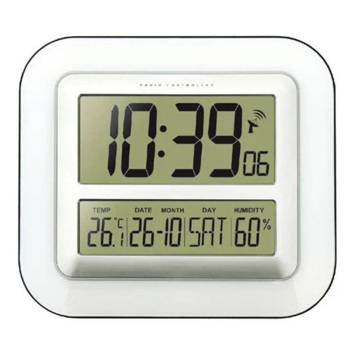 TECHNOLINE WS-8006 dekoratív falióra, fekete színű, mérete 30x30cm