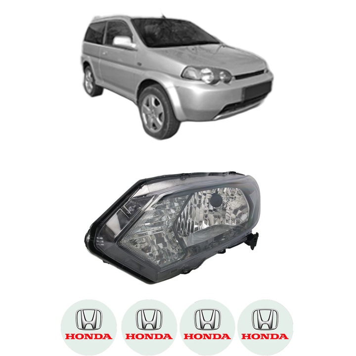 Far Stanga Fata HONDA HR-V (GH_) din 1999-2005, Auto, DEPO, 4x Stickere auto cu HONDA