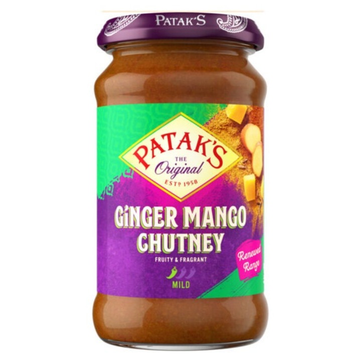 Chutney dulce, Patak's, de mango si ghimbir, 340g