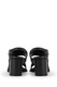 Sandale din piele 8 by YOOX cu toc rotund Negru 36 EU