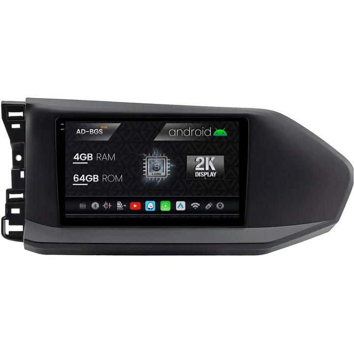 Navigatie Autodrop 2K Volkswagen Caddy (2023, ), Android OS, S-Quadcore, 4GB RAM, 64GB ROM, 9.5 Inch - AD-BGS90042K, AD-BGRKIT031