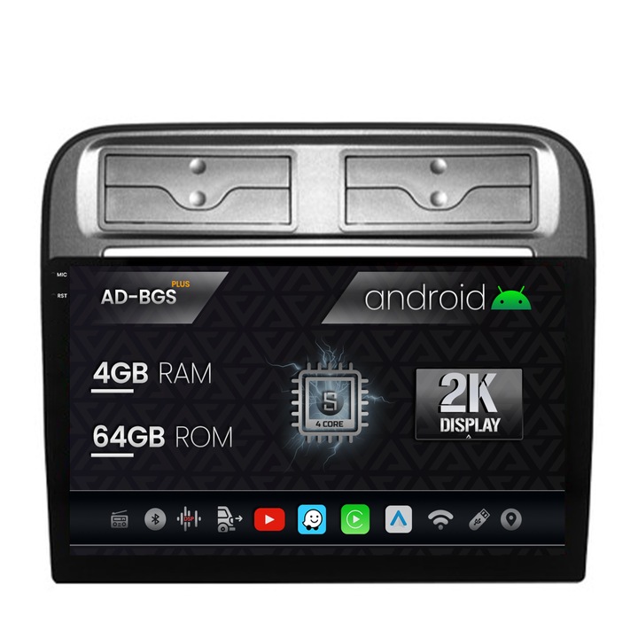 Navigatie Autodrop 2K Fiat Punto, Linea (2007-2014), Android OS, S-Quadcore, 4GB RAM, 64GB ROM, 9.5 Inch - AD-BGS90042K, AD-BGRKIT157